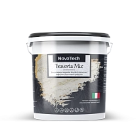 Штукатурка декоративная NovaTech Traverta Mix эффект камня травертина 8 кг