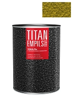 Эмаль для металлических поверхностей Ореол Титан молотковая золотистая 2,5 кг.