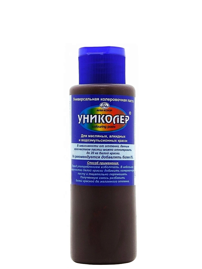 Паста колеровочная универсальная Аква-Колор Униколер 9.3 жжёный кофе 100 мл.