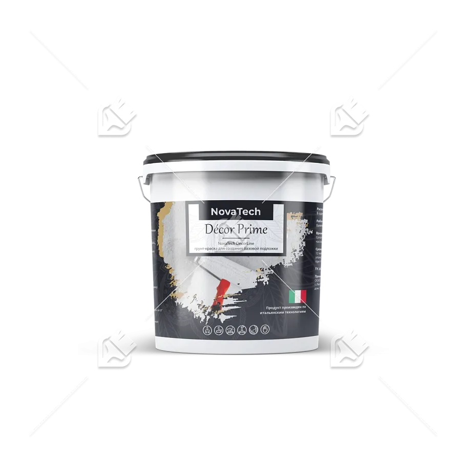 Грунт под покрытие декоративное с кварцевым наполнителем NovaTech Décor Prime 3 кг