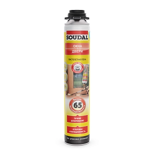 Пена профеcсиональная Soudal Окна-Двери 65 820 мл