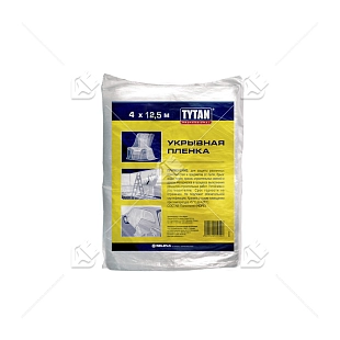 Пленка укрывная TYTAN Professional  4х12,5 м, 7 мкм, прозрачная
