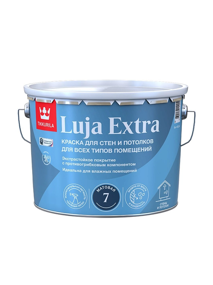 Краска экстра-стойкая Tikkurila LUJA EXTRA A матовая 9л