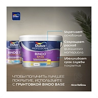 Краска для стен и потолков латексная экстрапрочная Dulux Professional Bindo 7 матовая база BW 2,5 л.