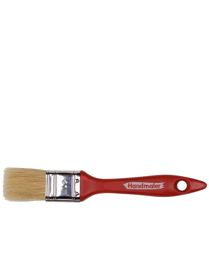Кисть плоская Handmaler Red светлая смешанная щетина пластиковая ручка 30 мм.