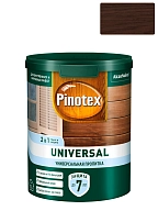 Pinotex Universal 2 в 1 универсальная пропитка для древесины Палисандр 0,9 л