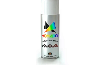 Грунт универсальный аэрозольный акриловый Eastbrand Monarca RAL 9003 белый 520 мл. 