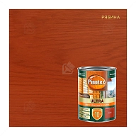 Пропитка декоративная для защиты древесины Pinotex Ultra AWB полуглянцевая рябина 9 л
