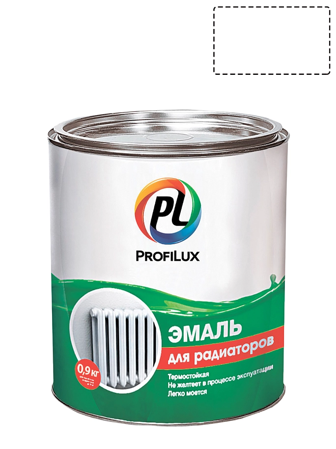 Эмаль для радиаторов Profilux полуматовая 0,9 кг.