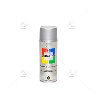 Краска аэрозольная CORALINO (520 мл, 200г),  RAL9006 Белый Алюминий