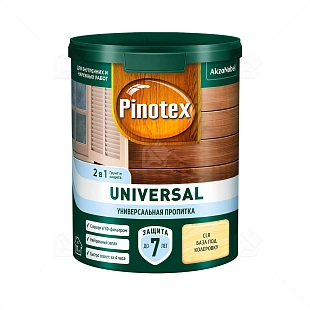 Pinotex Universal 2 в 1 универсальная пропитка для древесины CLR база под колеровку 0,9 л
