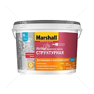 Краска акриловая Marshall Akrikor Структурна белая 9 л.