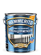 Краска для металлических поверхностей алкидная Hammerite гладкая черная RAL 9005 5 л