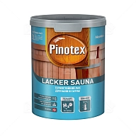 Лак для бань и саун на водной основе Pinotex Lacker Sauna 20 полуматовый 1 л.