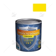 Грунт-эмаль 3 в 1 Технолюкс гладкая желтая 1,9 кг