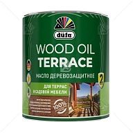 Масло деревозащитное для террас и садовой мебели Dufa Wood Oil Terrace бесцветный 1,9л