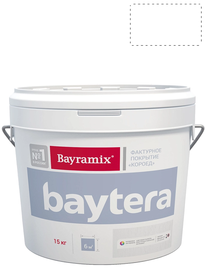 Bayramix Baytera крупная фракция (К) 2,5-3мм,текстурное покрытие для фасадных и интерьерных работ («мокрая стена»,«короед») (15кг)