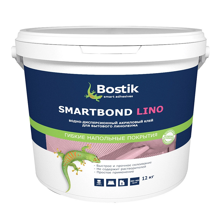Клей для напольных покрытий Bostik SmartBond Lino 12 кг.