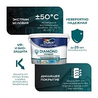 Краска фасадная для минеральных и деревянных поверхностей Dulux Professional Diamond гладкая матовая база BC 2,25 л