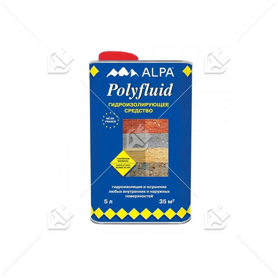 Средство гидроизолирующее Alpa Polyfluid 5 л.