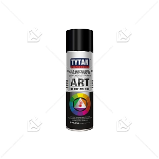 Краска универсальная аэрозольная термостойкая Tytan Professional Art of the colour черная 400 мл.