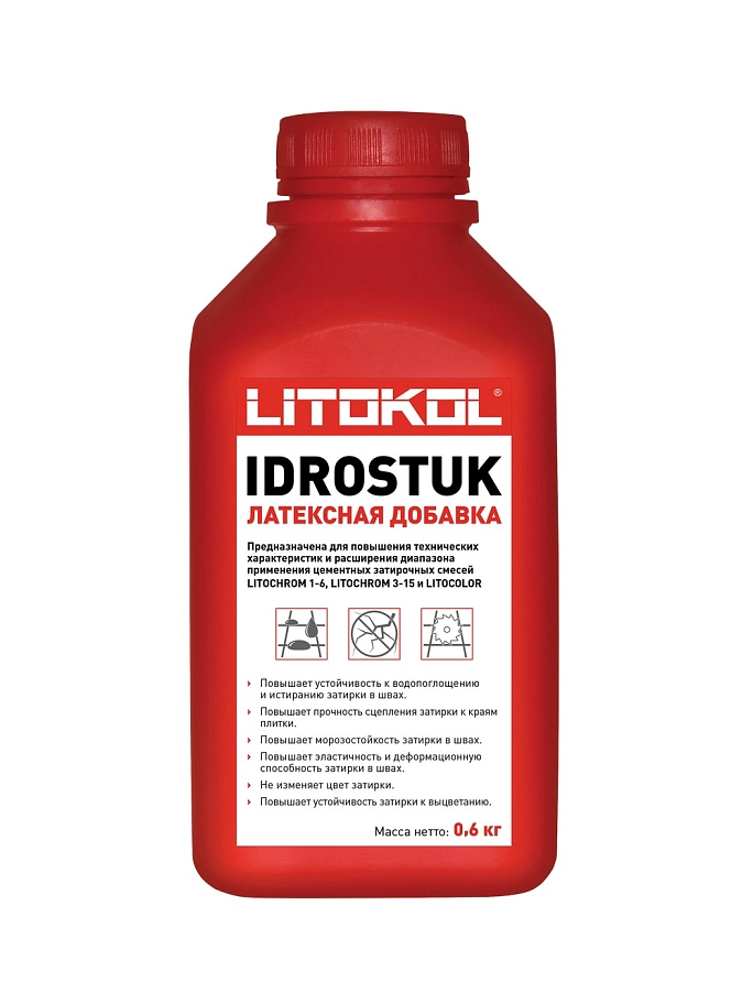 Латексная добавка для затирки LITOKOL IDROSTUK - M 0,6кг