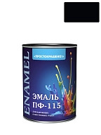 Эмаль ПФ-115 универсальная алкидная Простокрашено черная 1,8 кг