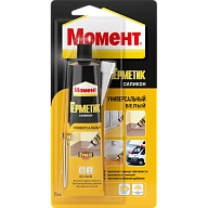 Герметик силиконовый универсальный Момент белый 70 мл