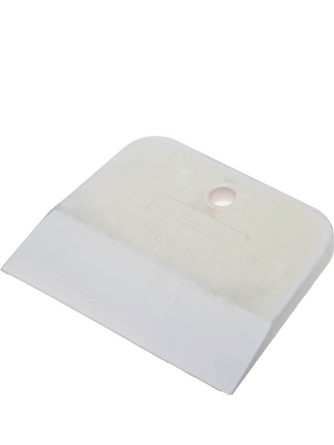 Шпатель Зубр Мастер резиновый, белый 100 мм.