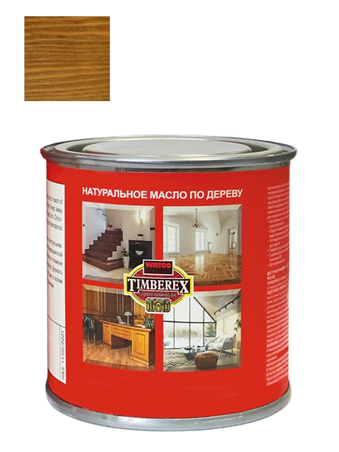 Масло интерьерное Timberex Colored wood finishing oil традиционный орех 1 л