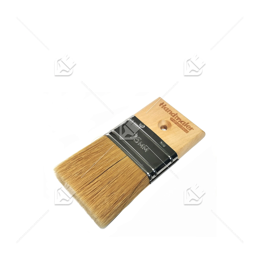 Кисть плоская Handmaler испанка светлая смешанная щетина 75 мм.