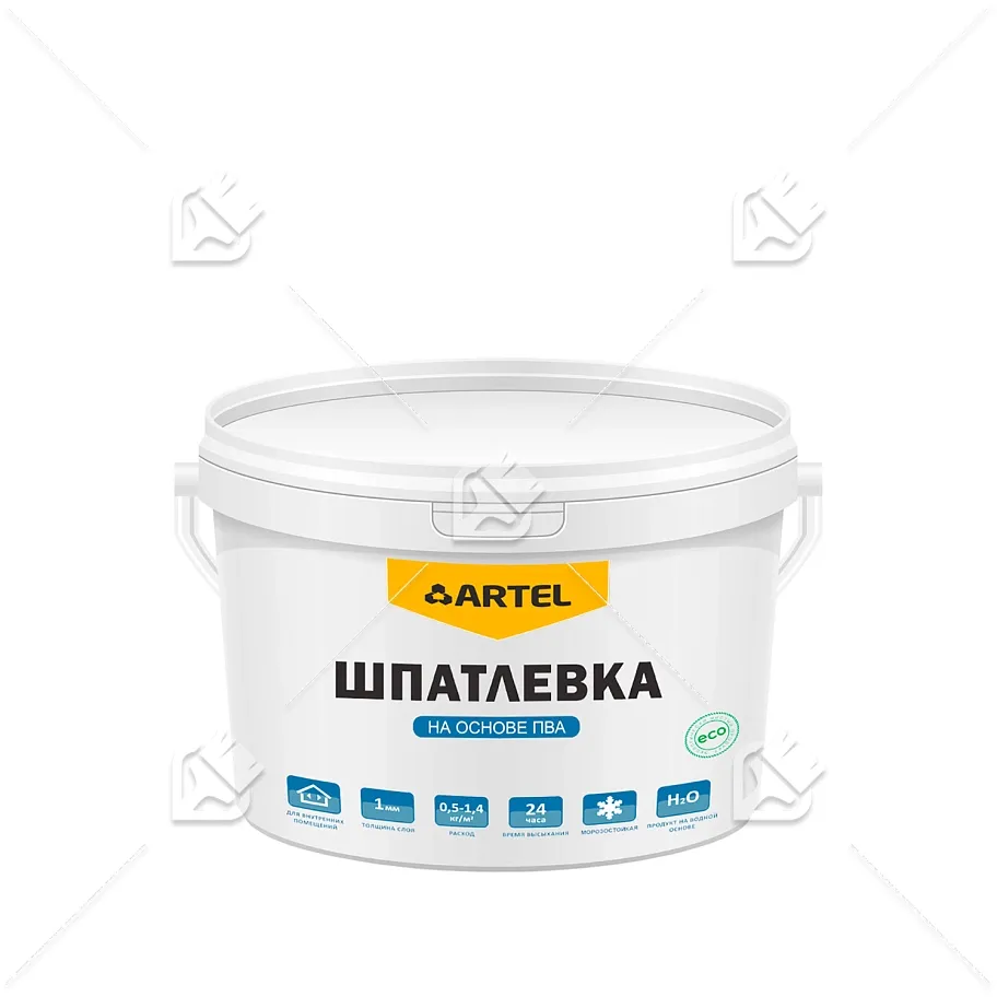 Шпатлевка для внутренних работ на основе ПВА Artel SE-02 3 кг.