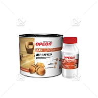 Лак паркетный алкидный двухкомпонентный с отвердителем Ореол высокоглянцевый 1,8 кг.