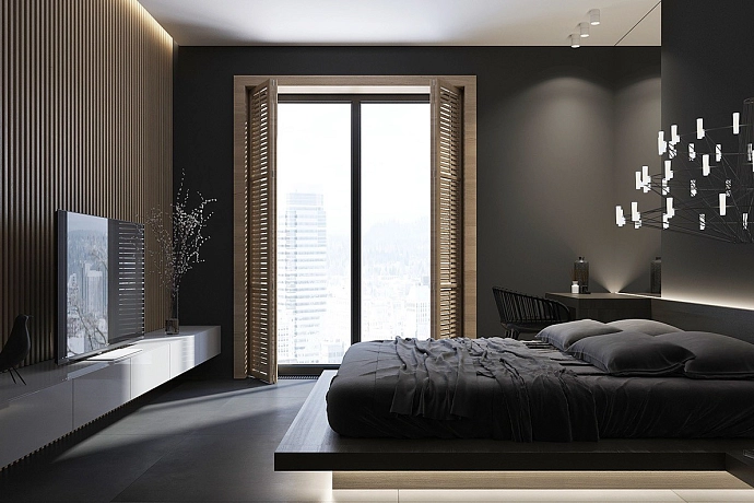 Цвет настроения черный. Черная краска в интерьере  - модный тренд