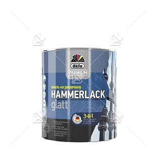 Эмаль на ржавчину Dufa Premium Hammerlack 3-в-1 гладкая База 1 (0,75 л)