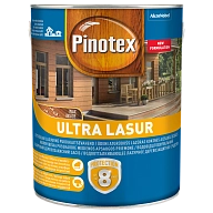 Пропитка декоративная для защиты древесины Pinotex Ultra AWB полуглянцевая красное дерево 3 л