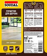 Герметик акриловый паркетный Soudal бук 280 мл.