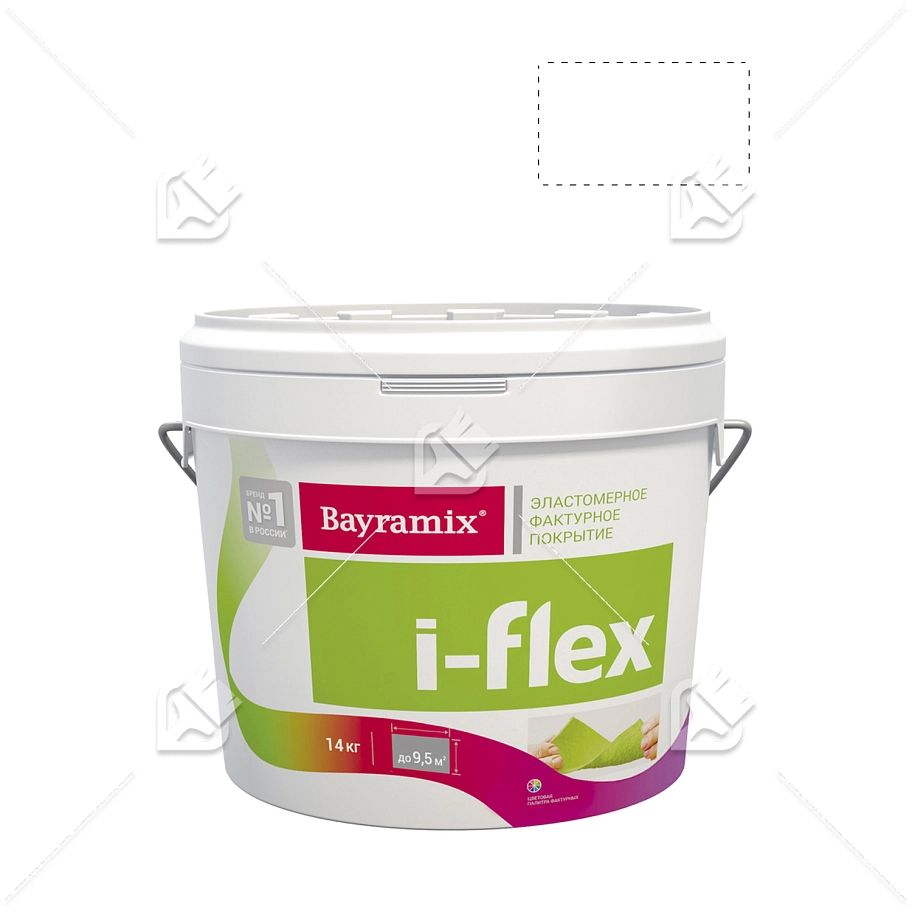 Bayramix i-Flex эластомерная акриловая штукатурка для фасадов и интерьеров 14 кг