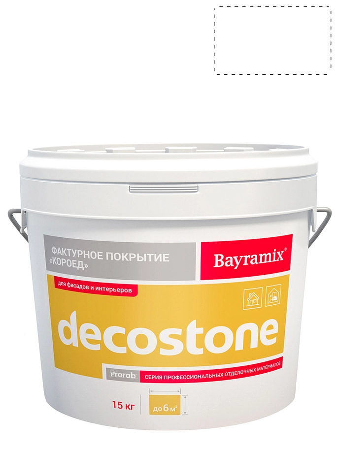 Bayramix DECOSTONE короед декоративное покрытие с добавлением мелкого наполнителя в трёх фракциях 15 кг