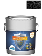 Грунт-эмаль 3 в 1 Технолюкс молотковая черная 5 кг