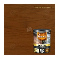 Пропитка декоративная для защиты древесины Pinotex Extreme тик полуматовая 0,9 л