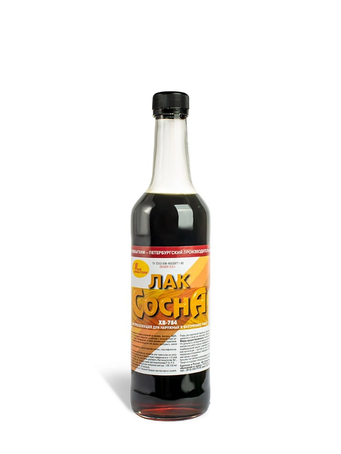 Лак для дерева Новбытхим ХВ-784 сосна 0,5 л.