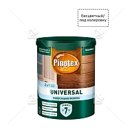 Pinotex Universal 2 в 1 универсальная пропитка для древесины CLR база под колеровку 0,9 л