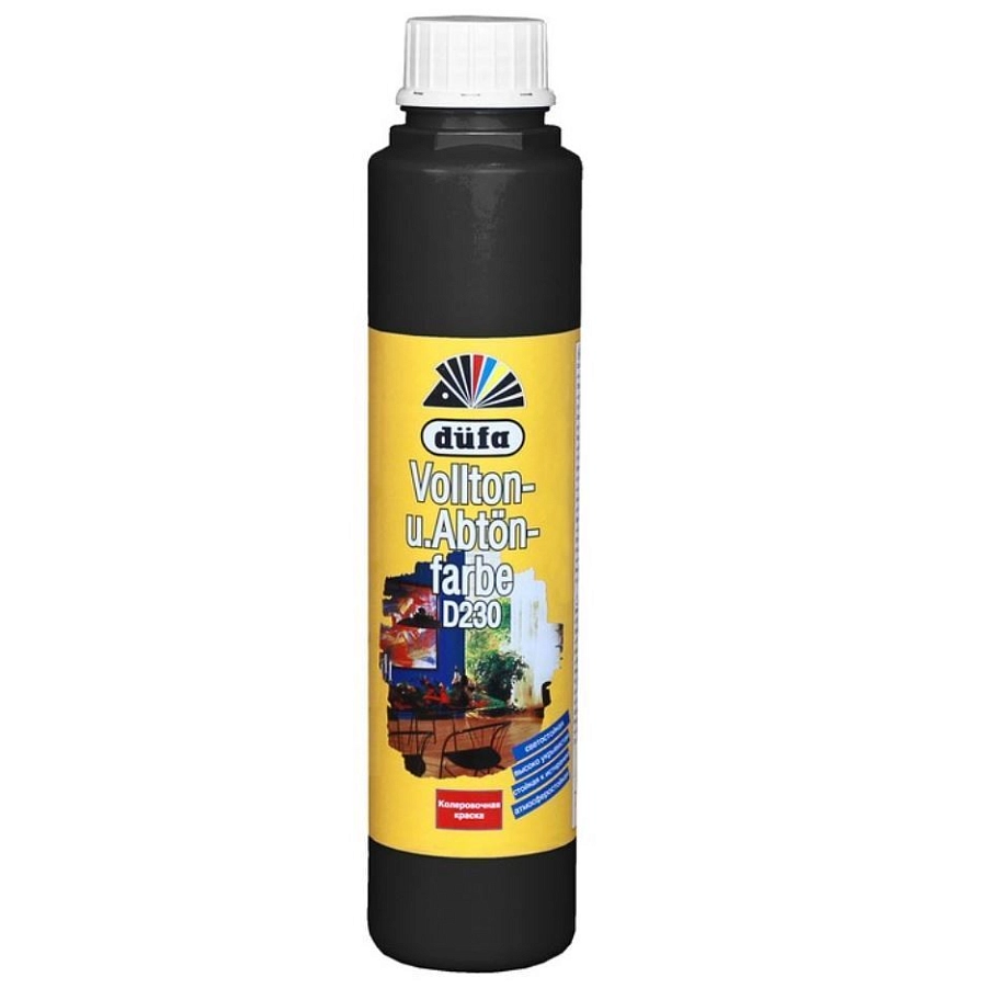 Колорант водно-дисперсионный Dufa Vollton und Abtonfarbe D230-0114 черный 750 мл.