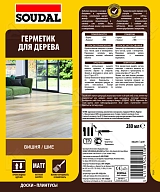 Герметик акриловый паркетный Soudal вишня 280 мл.