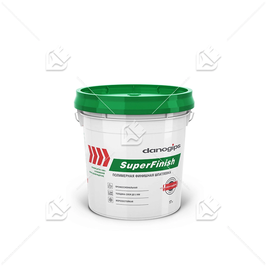 Шпатлевка для внутренних работ полимерная Danogips SuperFinish 17 л.